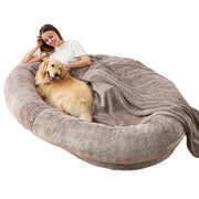 Luxury Super Large Sleep Deeper Human Dog Bed