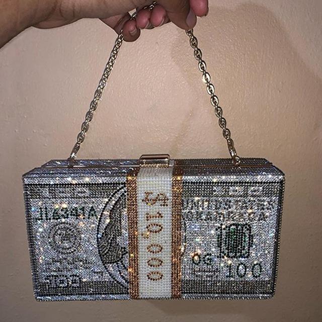 Diamond Money Clutch